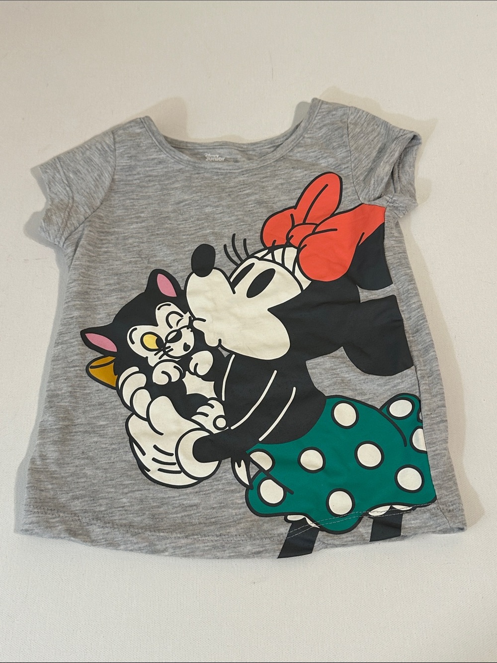 DISNEY JUNIOR - GIRLS - MINNIE MOUSE / CAT SHIRT